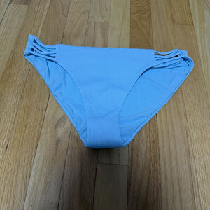 Women's Roxy Light Blue Ribbed Bikini Bottom XL SKU667